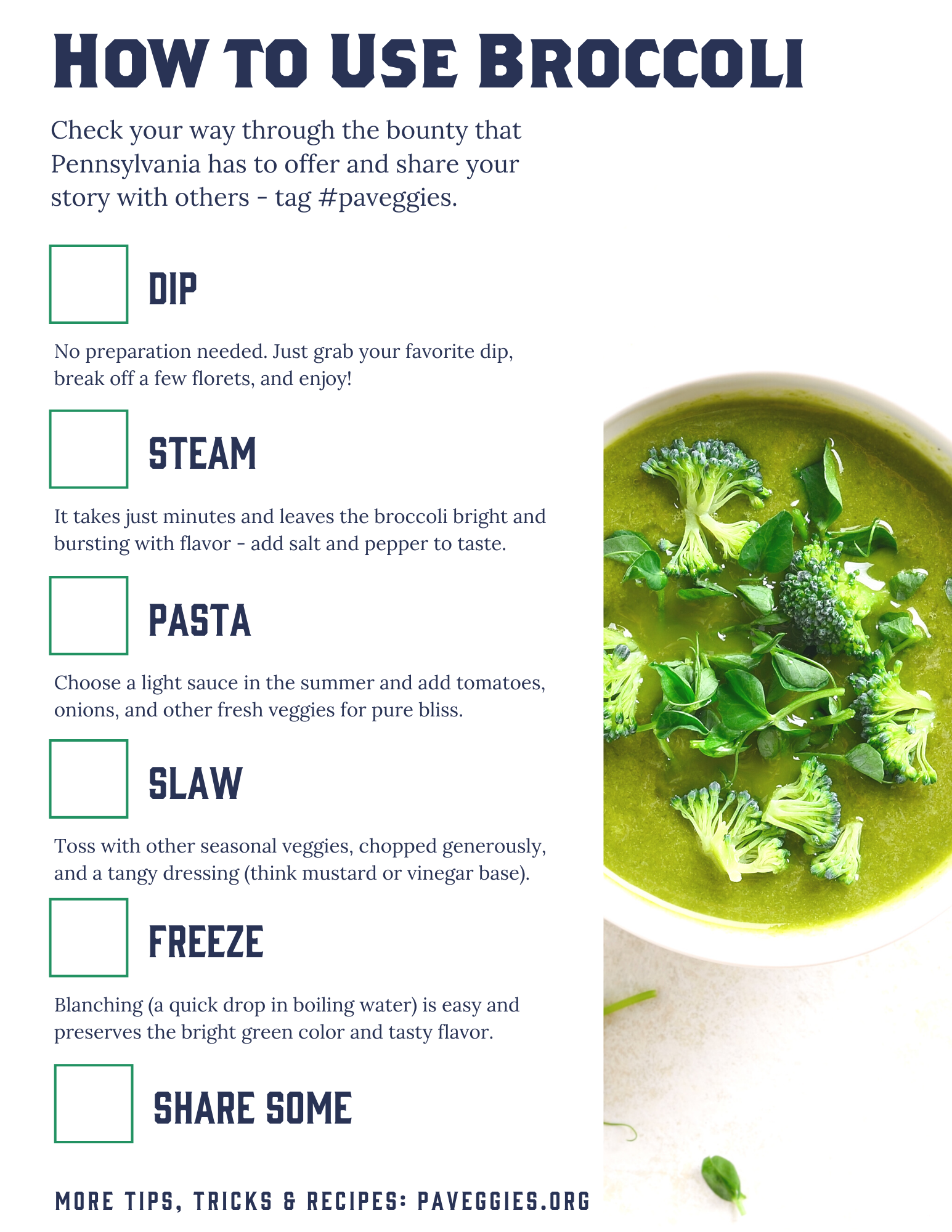 How to use broccoli