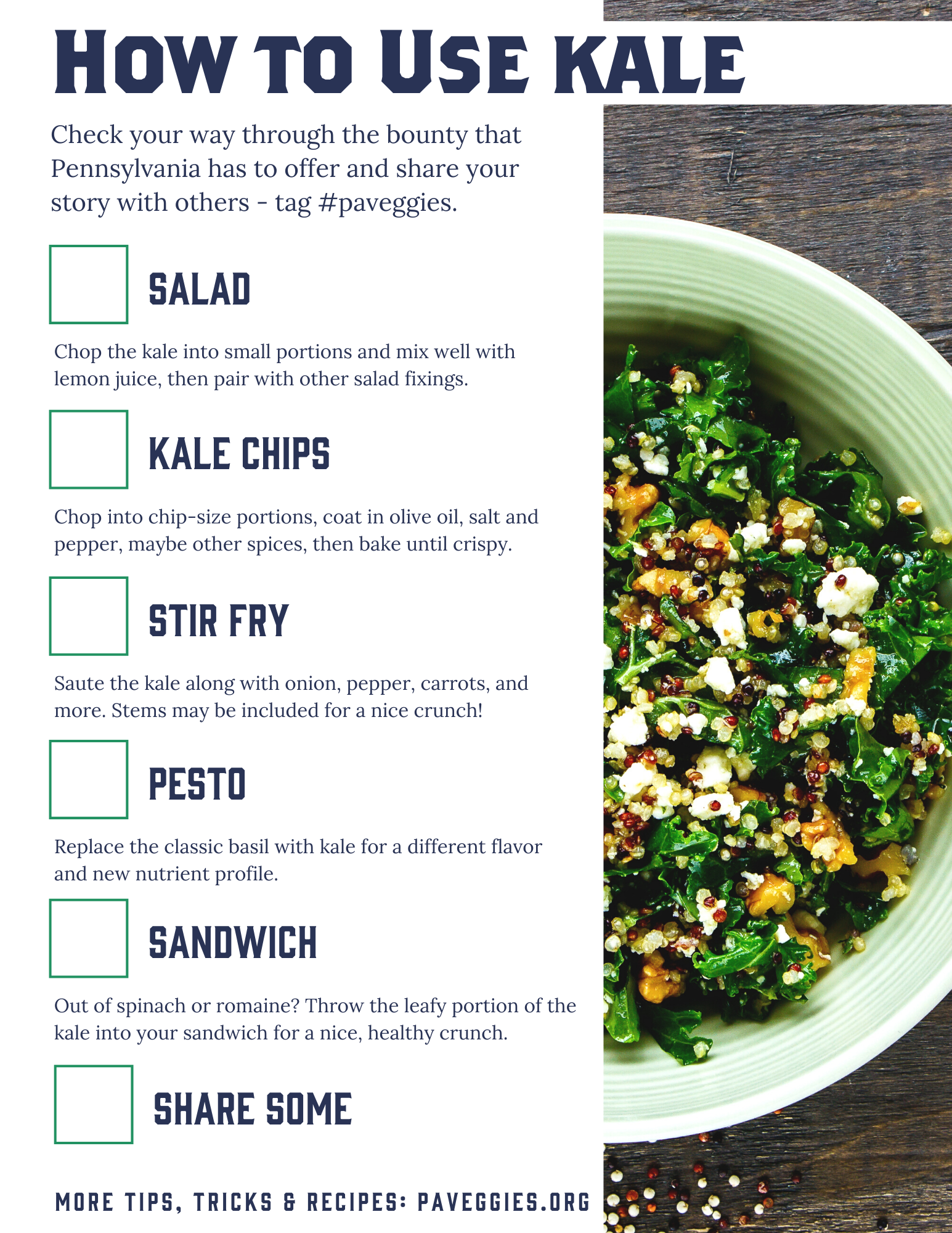 how to use kale