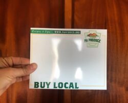 Local PA Produce Dry Erase Price Card