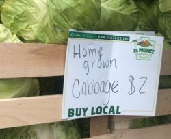 Local PA Produce Dry Erase Price Card at Market