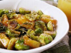 Pineapple Glazed Brussels Sprouts