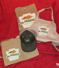 PA Produce Shirts, Hats and Aprons