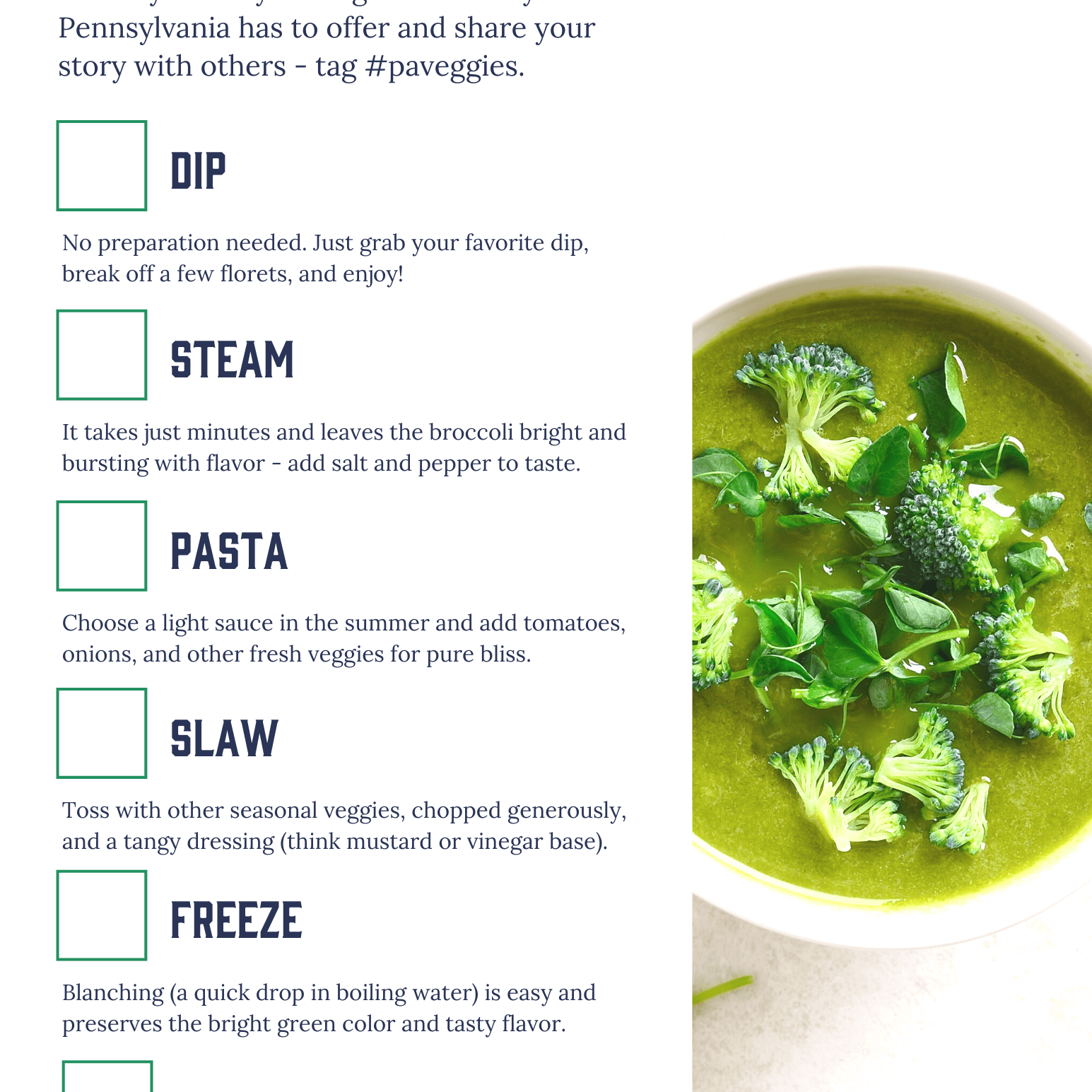 How to use broccoli